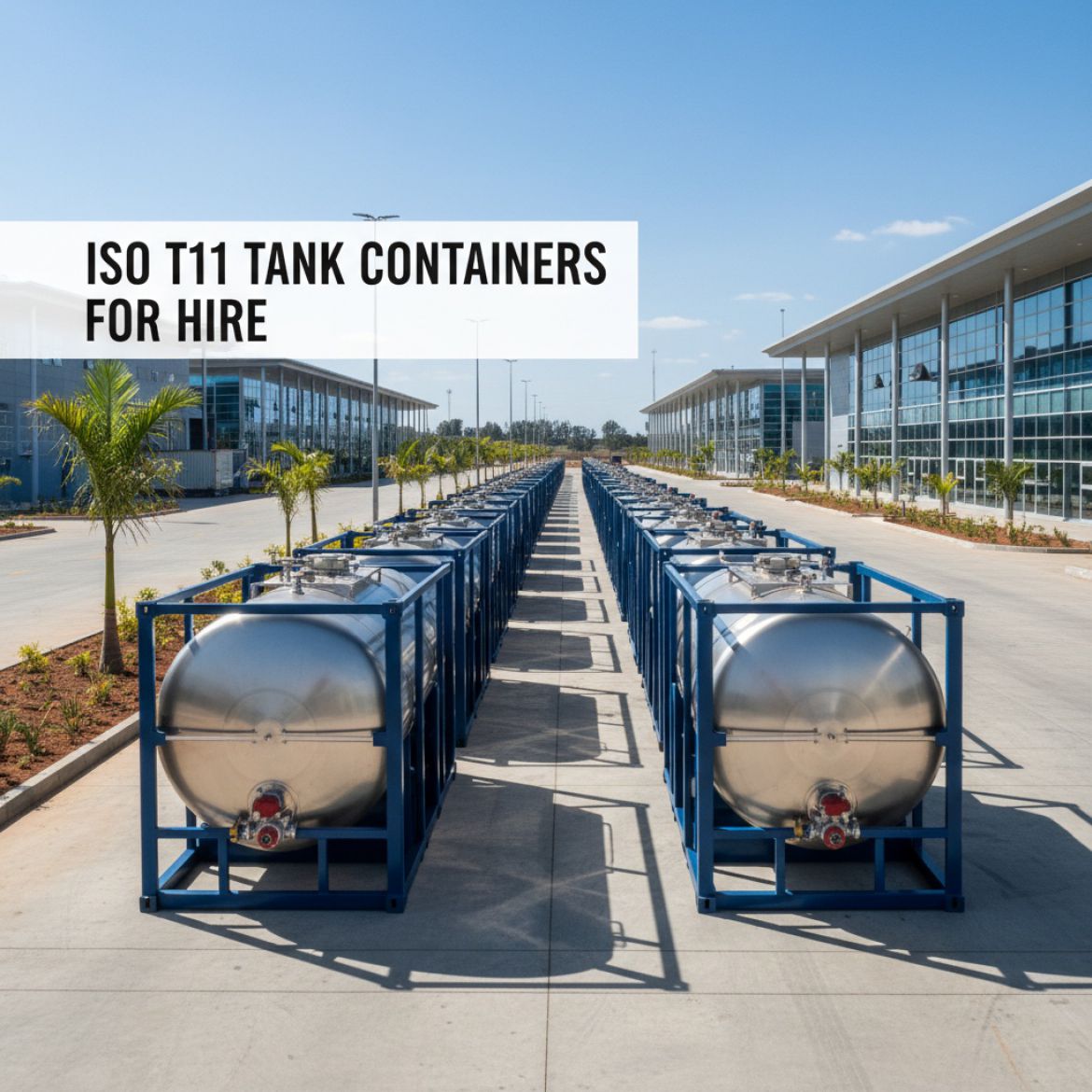 ISO Tank Containers for Hire in Kenya, showing a modern tanktainer ready for liquid transport or storage by IDEAL Containers